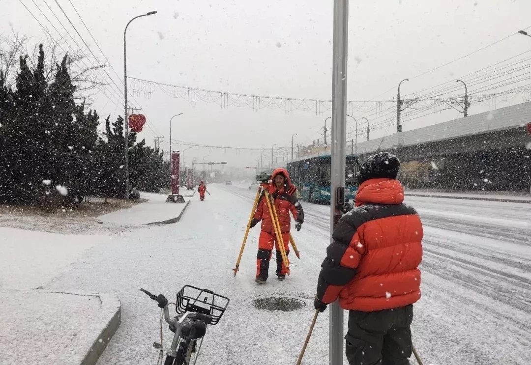 雪中水準測量